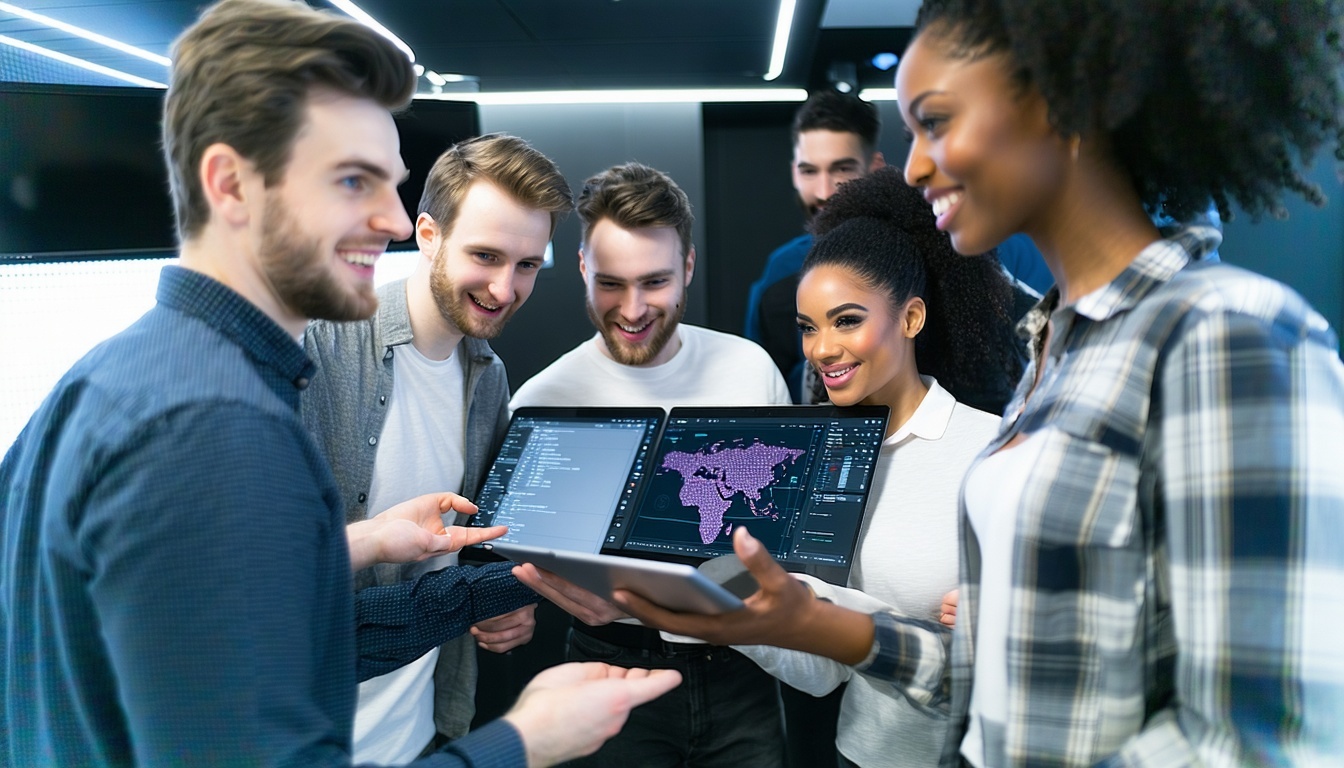 Team of IT professionals providing technology solutions